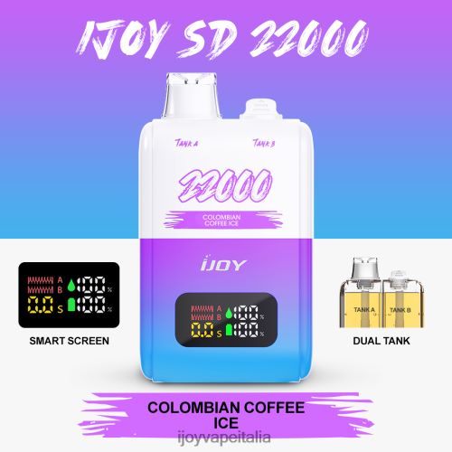 iJOY Vape Italia - iJOY SD 22000 monouso H2H04F151 Gelato al caffè colombiano