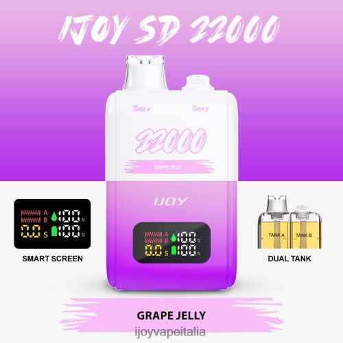 iJOY Vape Milano - iJOY SD 22000 monouso H2H04F153 gelatina d'Uva