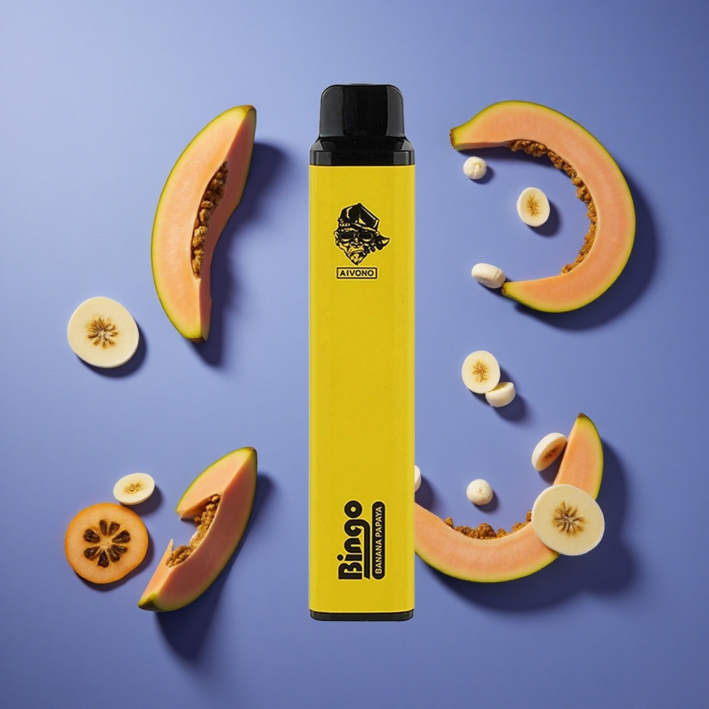 Banana Papaya Aivono AIM BINGO 4000 Puffs 10mL Italia vape