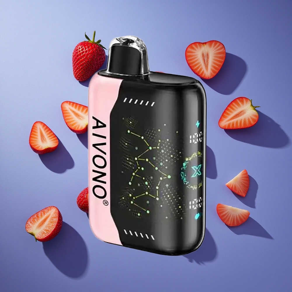 Fragola B Pop Aivono Aim Boom 25000 Puffs 28ml Capacità E-Liquido Italia vape
