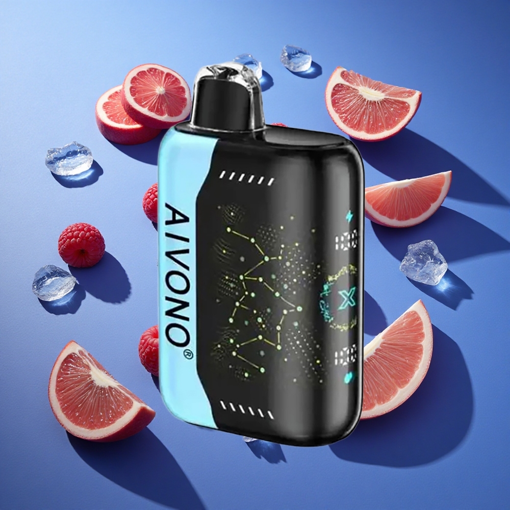 Mirtillo Rosso Ghiaccio Aivono Aim Boom 25000 Puffs Capacità E-Liquid 28ml Italia vape