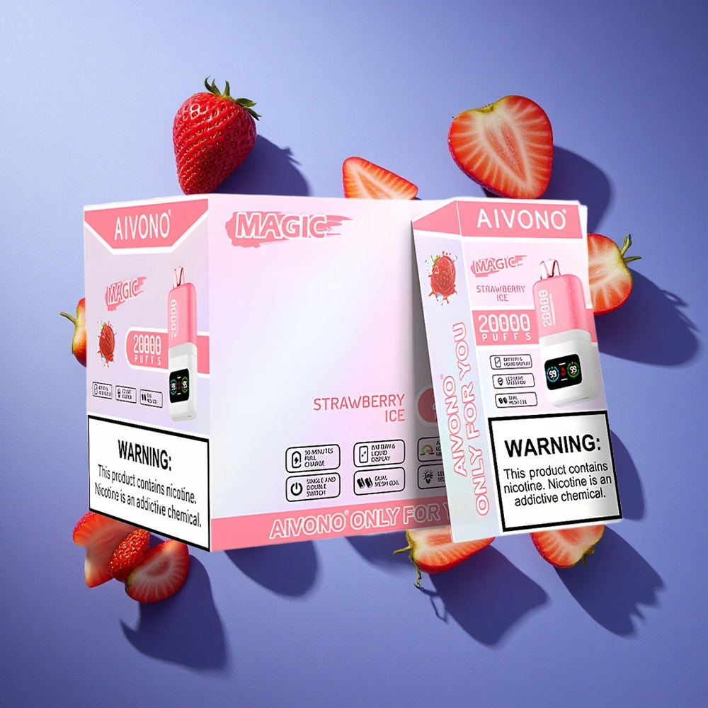 Fragola Ghiaccio Aivono AIM MAGIC 20000 Puffs Dual Mesh Italia vape