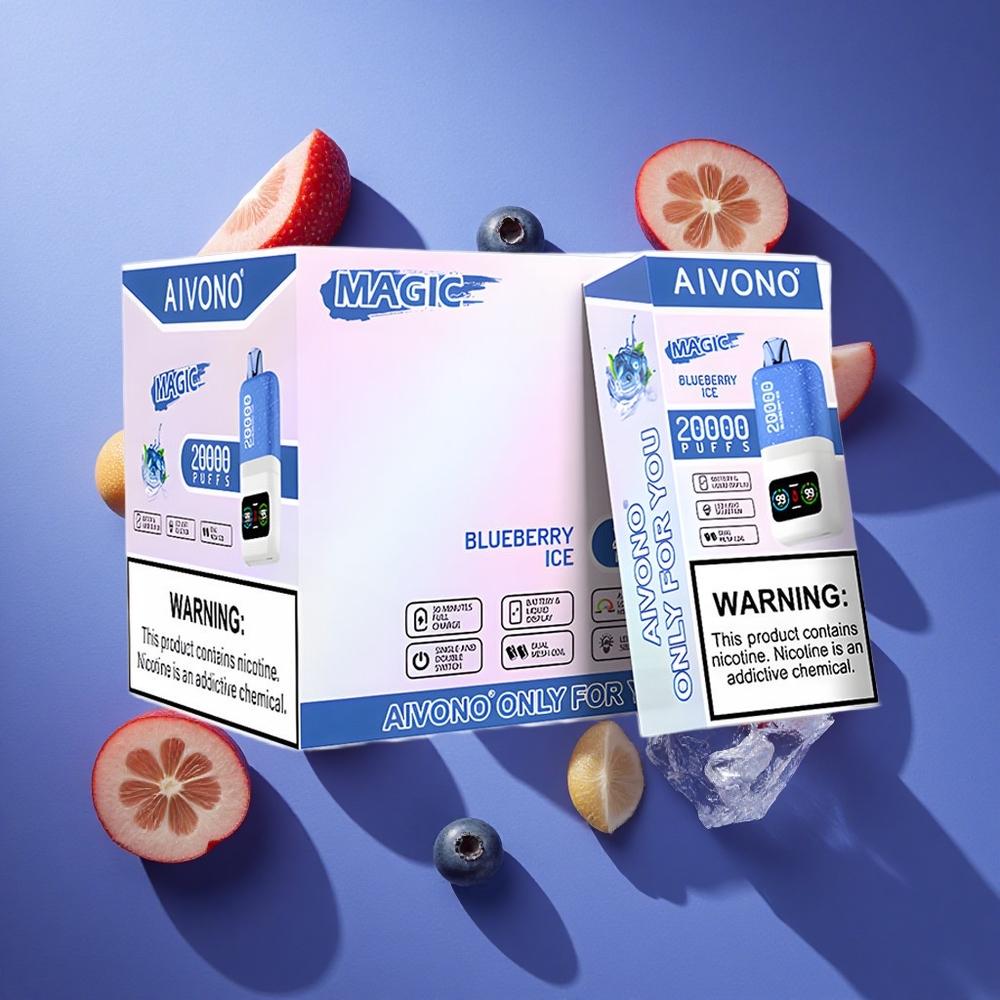 Mirtillo Ghiaccio Aivono Aim Magic 20000 Puffs Doppia Maglia Italia vape