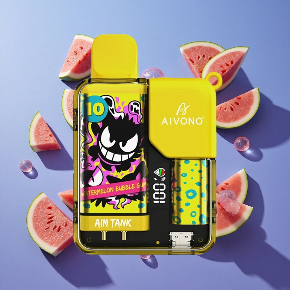 Anguria Gomma da Masticare Aivono AIM-TANK 9500 Puffs 18ml LCD Italia vape