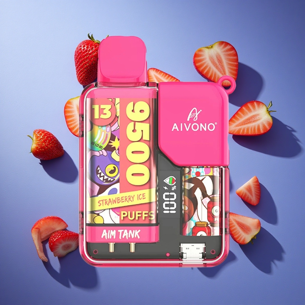 Fragola Ghiaccio Aivono AIM-TANK 9500 Puffs 18ml Italia vape
