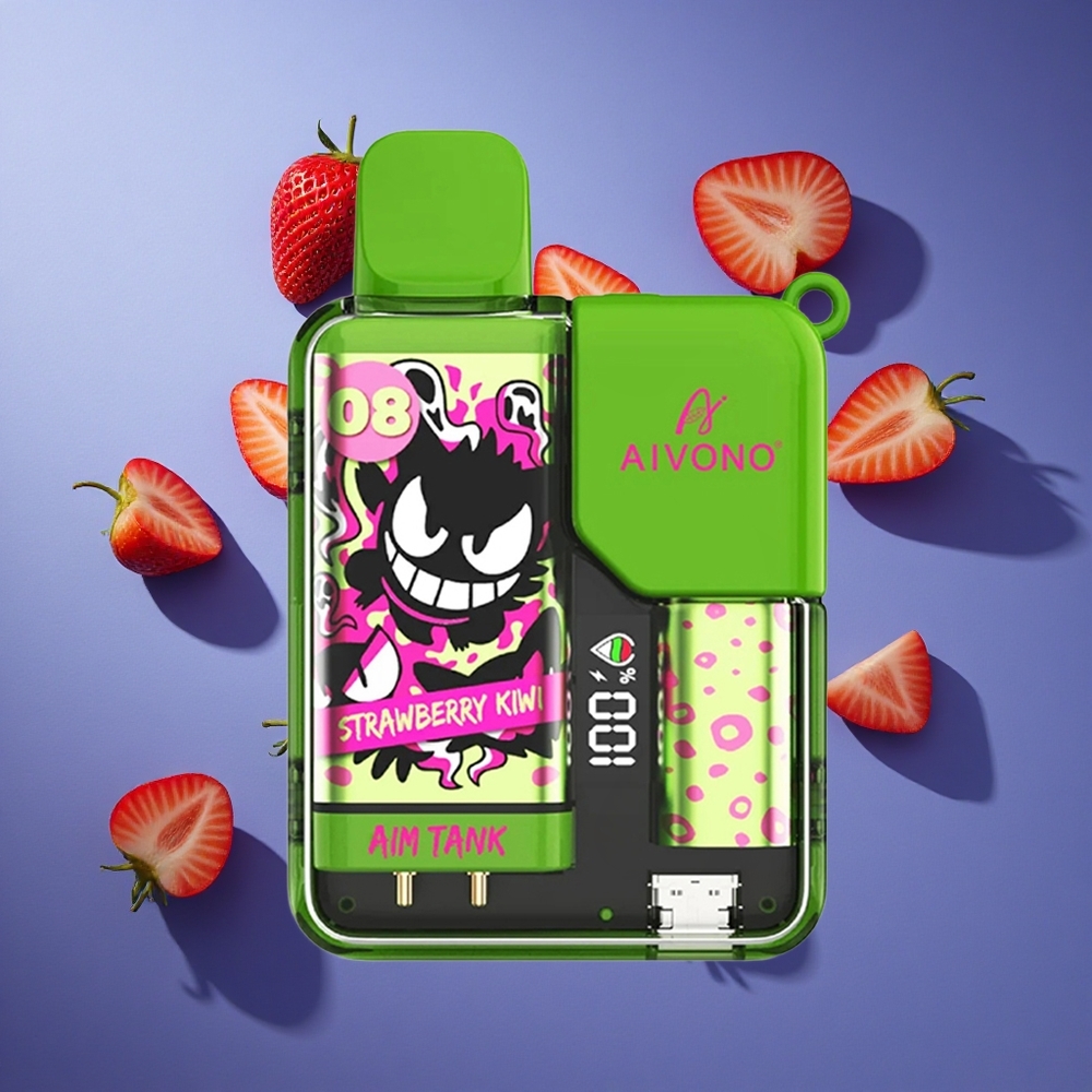 Fragola Kiwi Aivono AIM-TANK 9500 Puffs 18ml LCD Display Italia vape