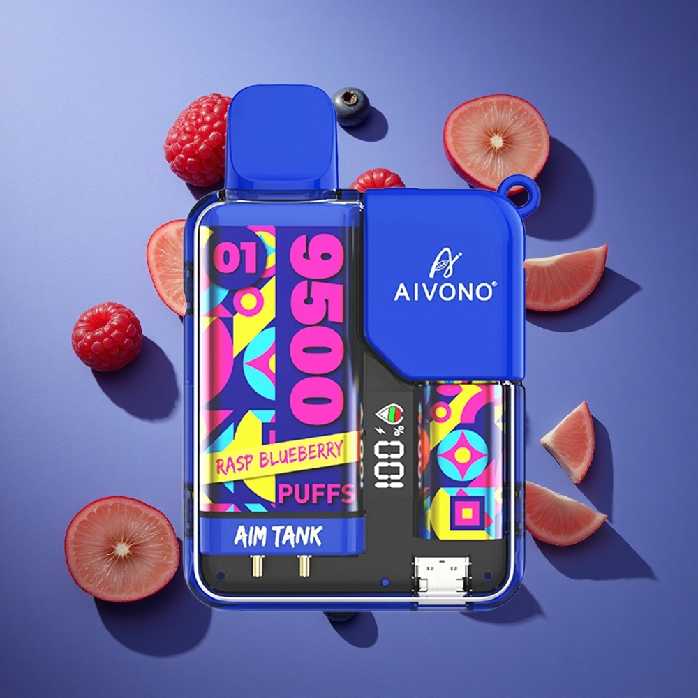 Mirtillo Lampone Aivono AIM-TANK 9500 Puffs Capacità 18ml Italia vape