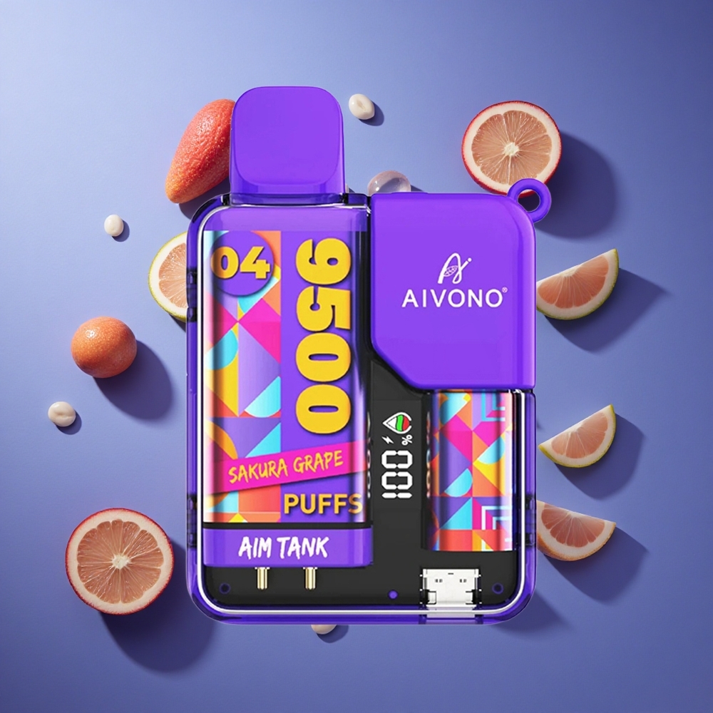 Uva Sakura Aivono AIM-TANK 9500 Puffs 18ml Italia vape