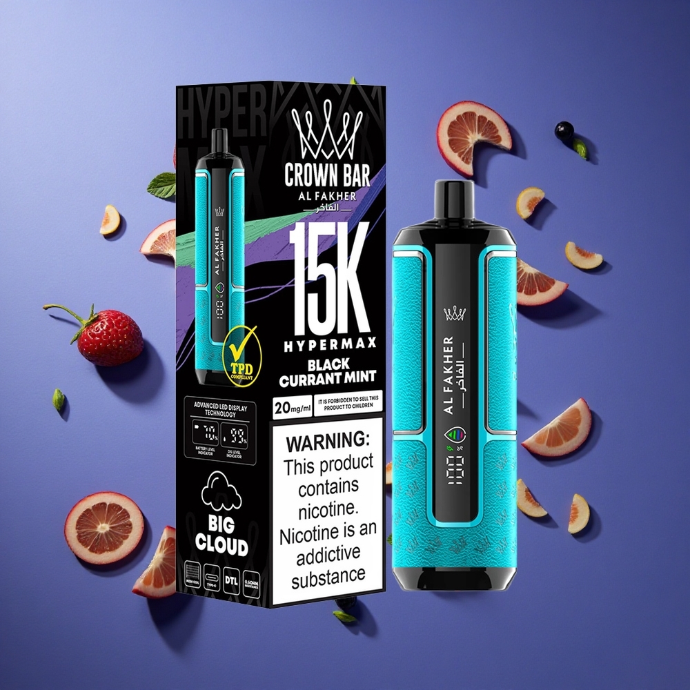 Ribes Menta Al Fakher Crown Bar 15K Hypermax Italia vape