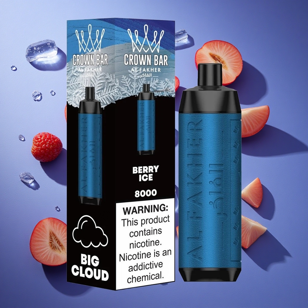 Bacca Ghiacciata Al Fakher Crown Bar 8000 Puffs 18ml Italia vape
