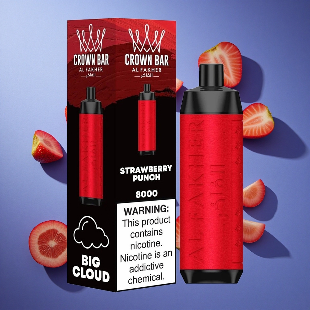 Fragola Punch Al Fakher Crown Bar 8000 Cristallo 18ml Italia vape