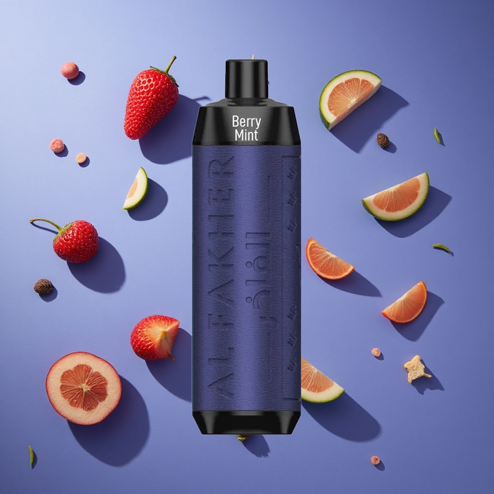 Menta di Bacche Al Fakher Crown Bar 8000 Puffs Cristallo Italia vape