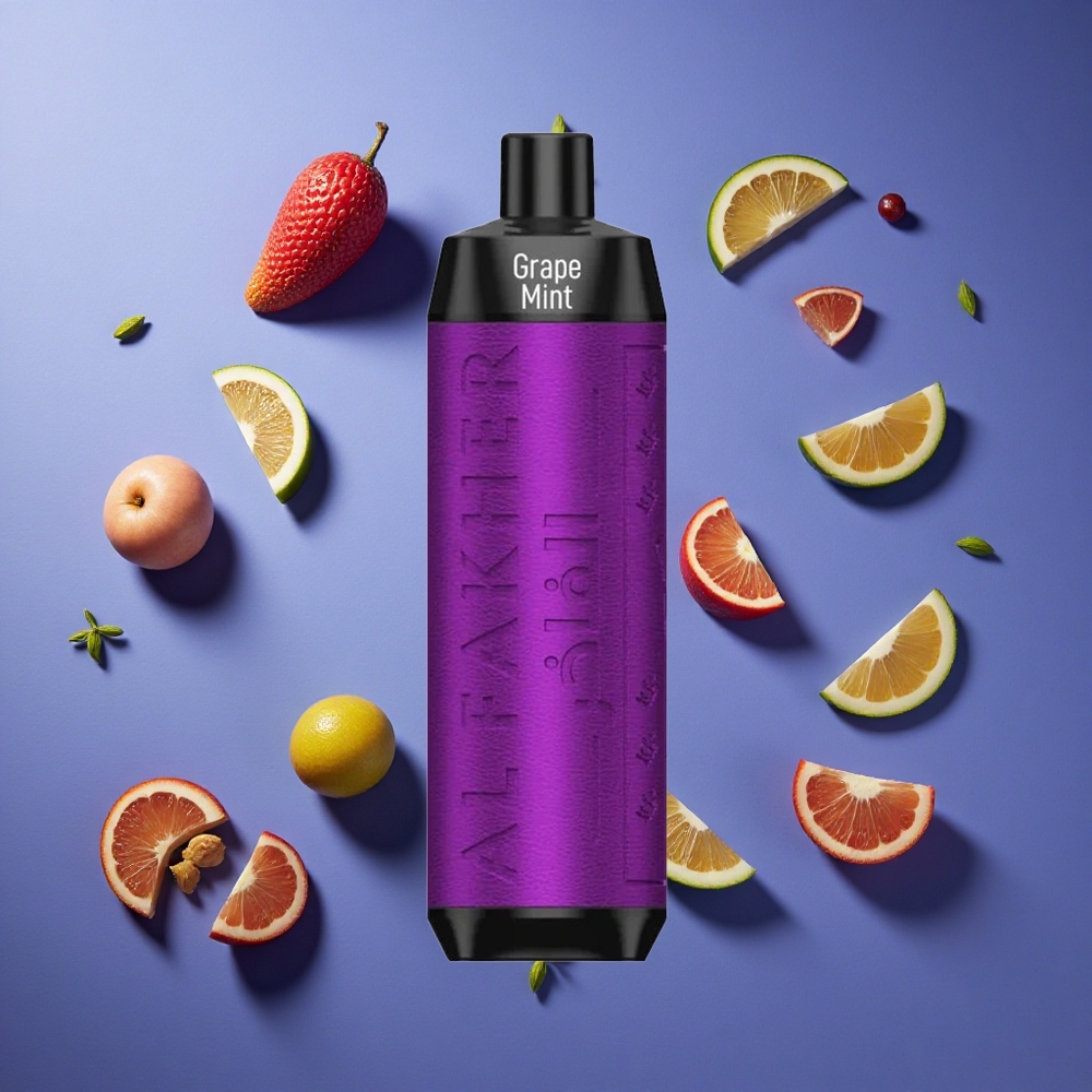 Uva Menta Al Fakher Crown Bar 8000 Cristallo 18ml Italia vape