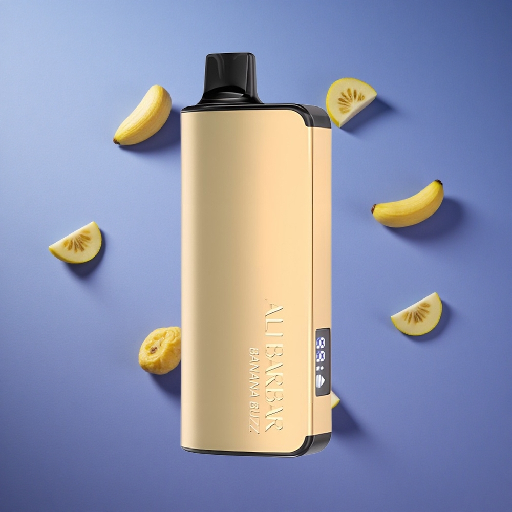 Banana Eccitante Alibarbar Ingot 9000 Puffs con Display LED e 22ml Italia vape