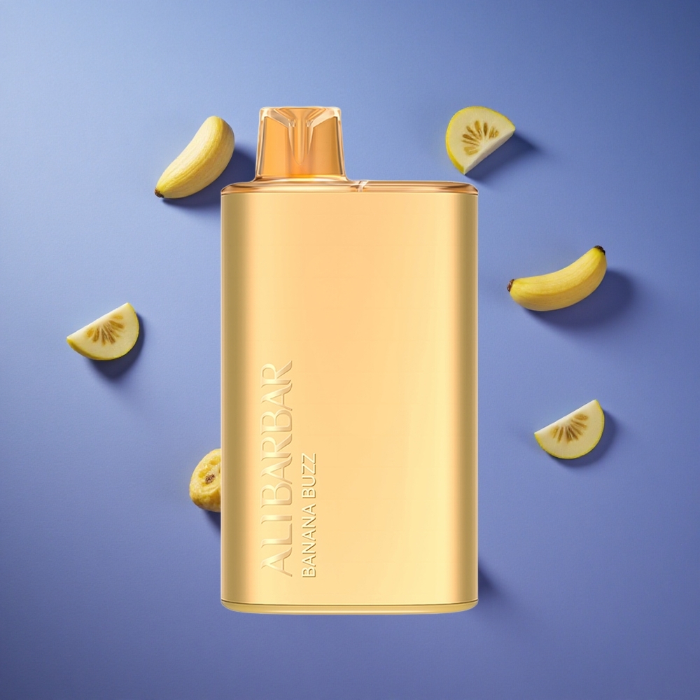 Banana Buzz Alibarbar Rich 8000 Puffs 20ml Capacità Italia vape
