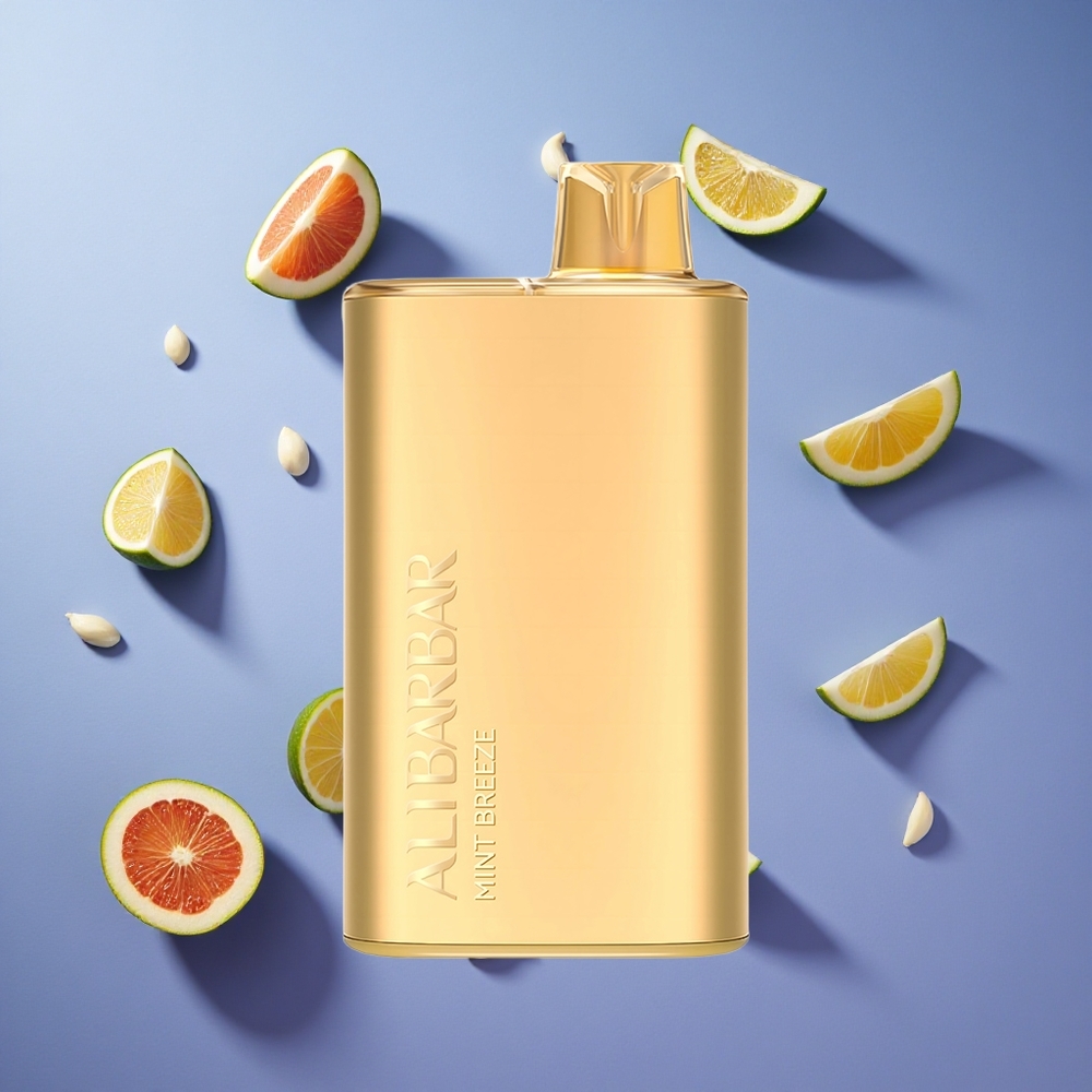 Menta Fresca Alibarbar Rich 8000 Puffs 20ml Capacità Italia vape