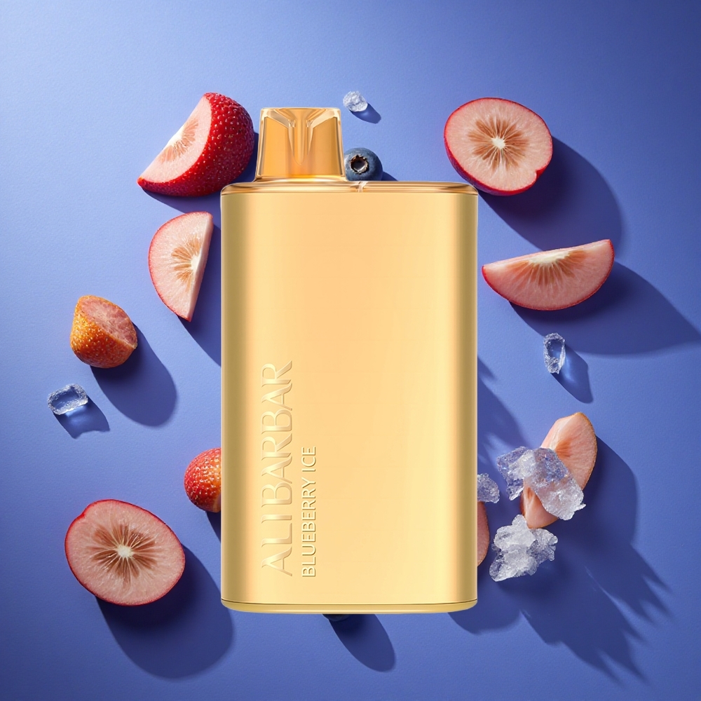 Mirtillo Ghiaccio Alibarbar Rich 8000 Puffs Capacità 20ml Italia vape