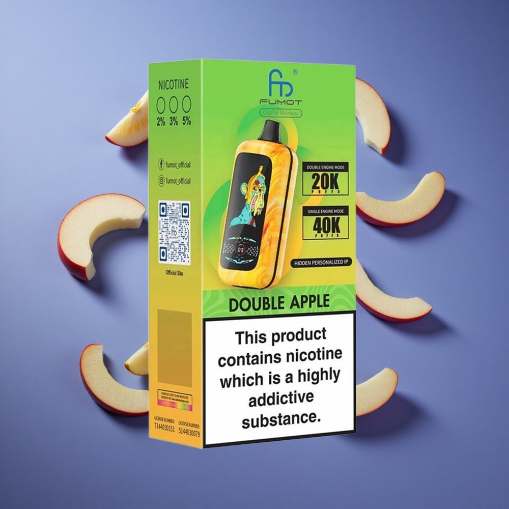 Mela Doppia Fumot Digital Monkey 40000 Puffs Dual Mesh Italia vape