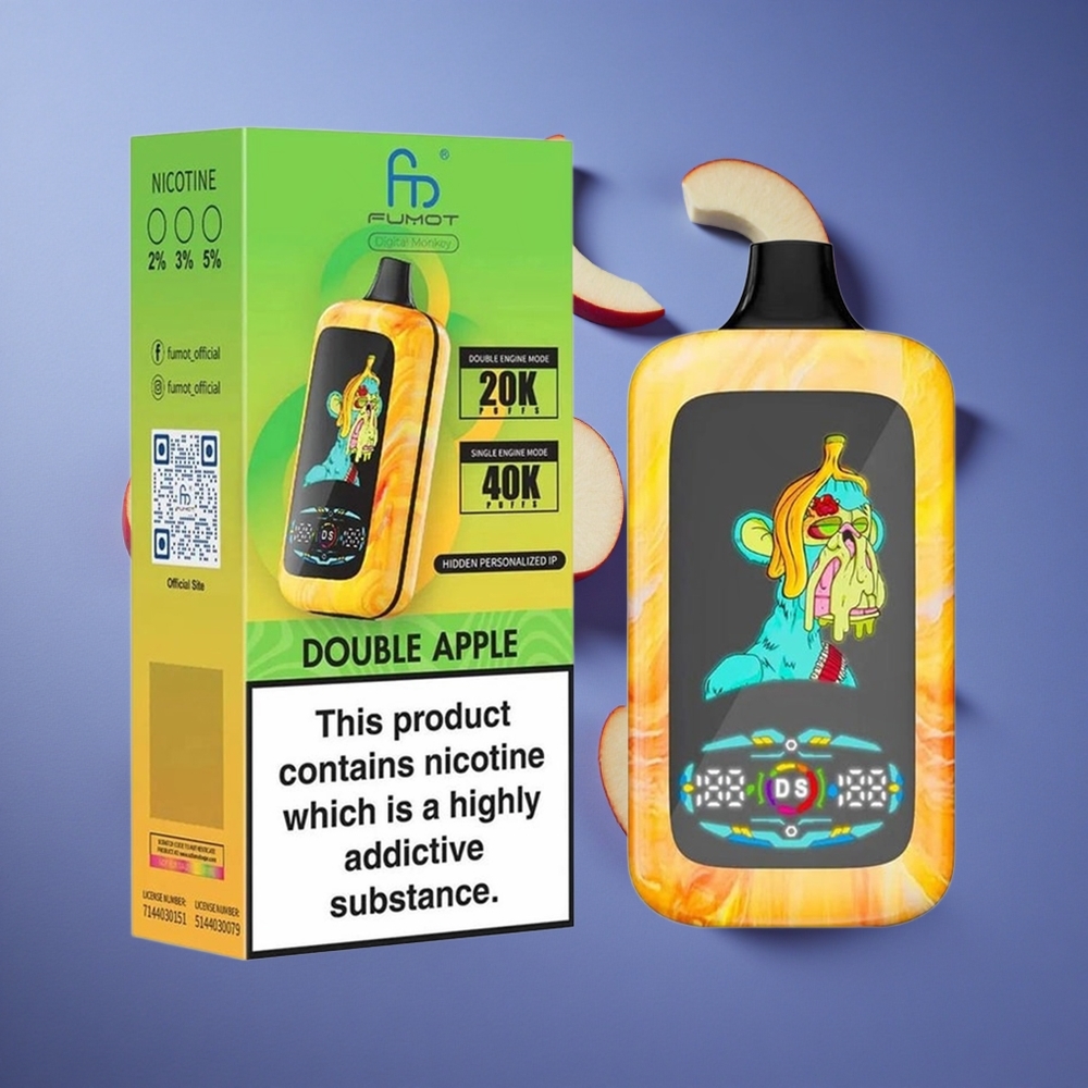 Mela Doppia Fumot Digital Monkey 40000 Puffs Dual Mesh Italia vape