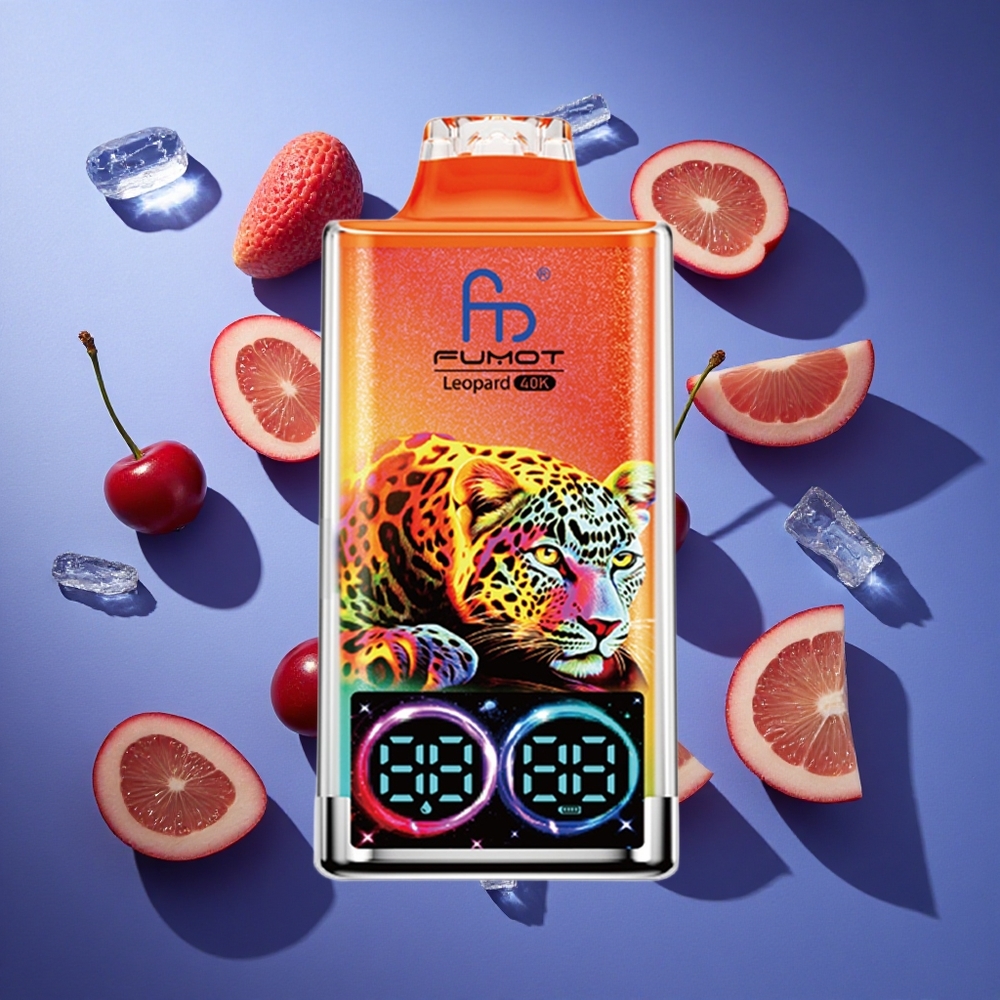 Ciliegia Ghiaccio Fumot Leopard 40K Puffs Ricarica Tipo-C Italia vape