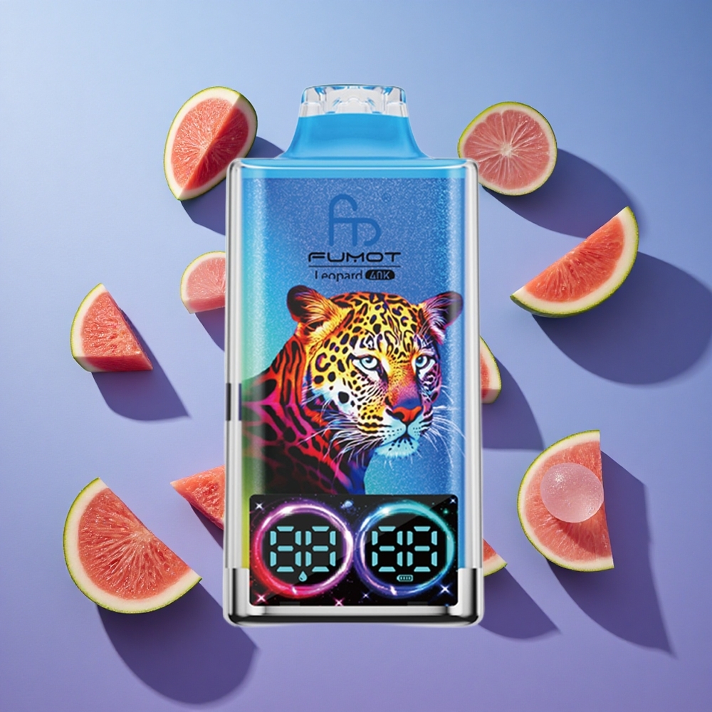 Gomma da Mela Anguria Fumot Leopard 40K Puffs Display Digitale Italia vape
