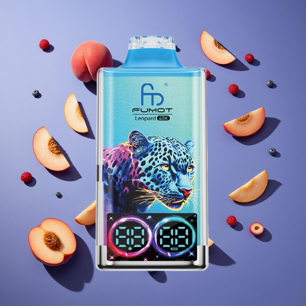 Pesca Bacca Fumot Leopard 40K Puffs Ricarica Tipo-C Italia vape