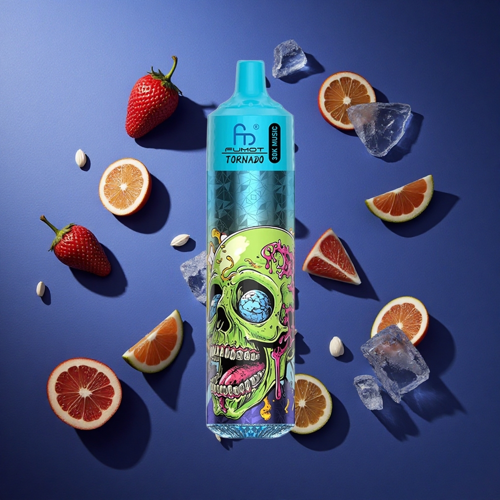 Ghiaccio Nero Fumot RandM Tornado 30000 Puffs 30mL Ricaricabile Italia vape