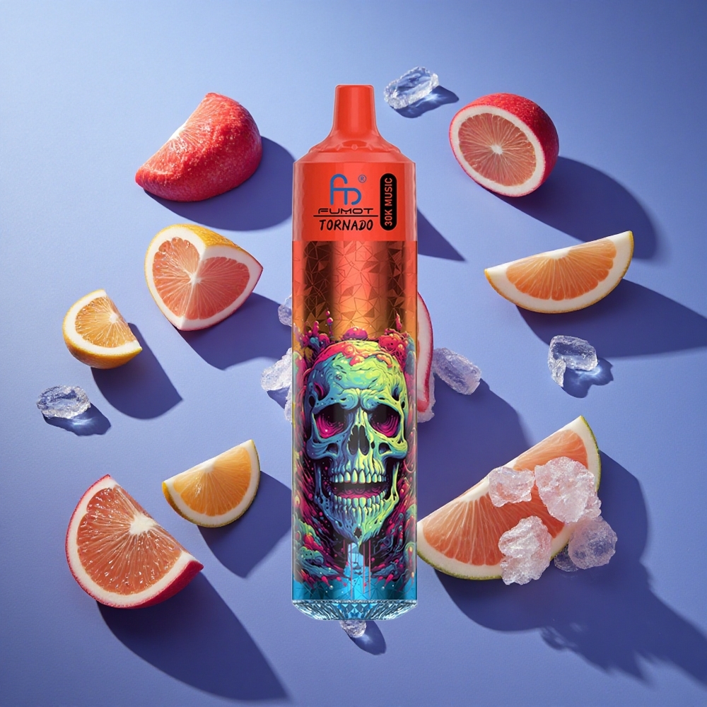 Ghiaccio Rigoglioso Fumot RandM Tornado 30000 Puffs Display LED Italia vape