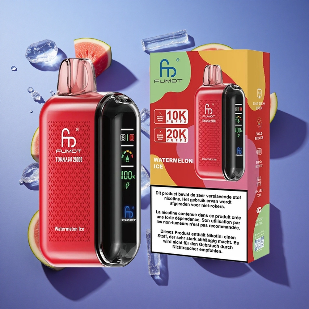 Anguria Ghiaccio Fumot Tornado 20000 Puffs Dual Mesh Coil Italia vape