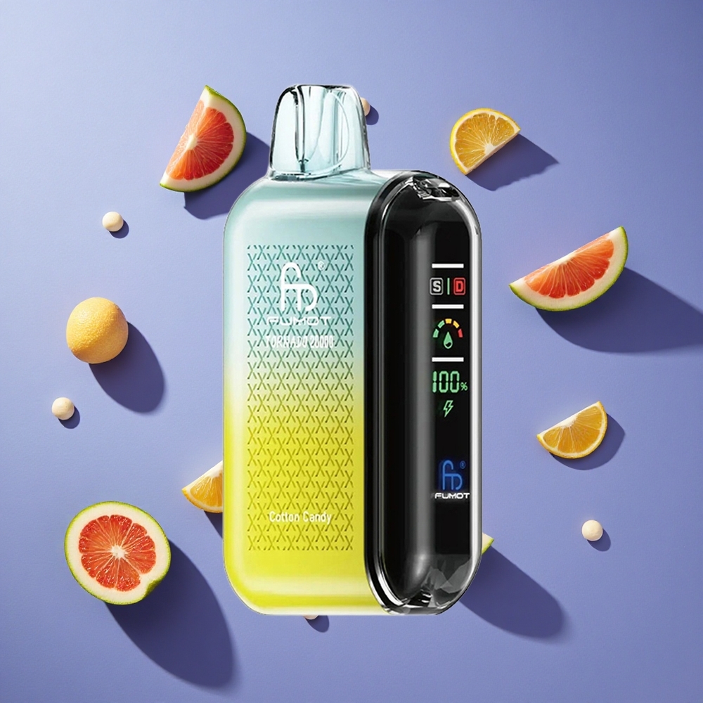 Dolce Zucchero Filato Fumot Tornado 20000 Sbuffi Dual Mesh Coil Italia vape