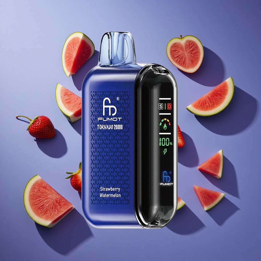 Fragola Anguria Fumot Tornado 20000 Sbuffi Dual Mesh Coil Italia vape
