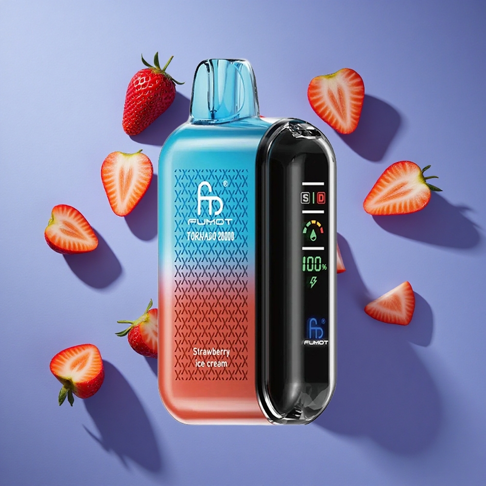 Fragola Gelato Fumot Tornado 20000 Puffs Dual Mesh Coil Italia vape
