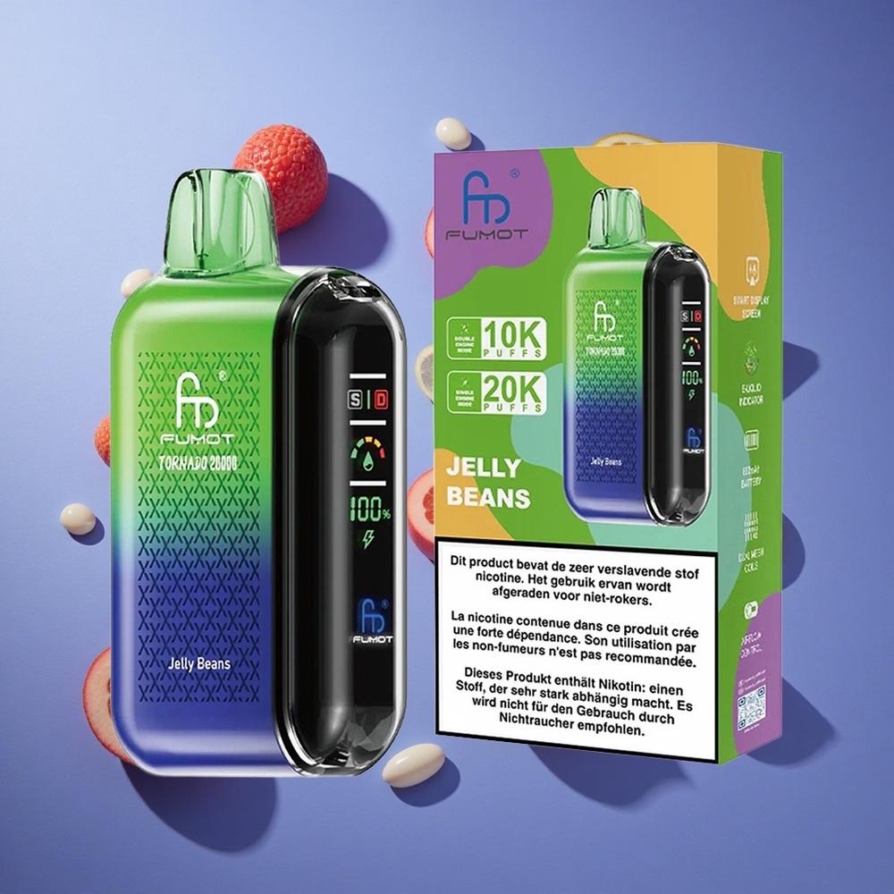 Gelatina Fumot Tornado 20000 Puffs Dual Mesh Italia vape