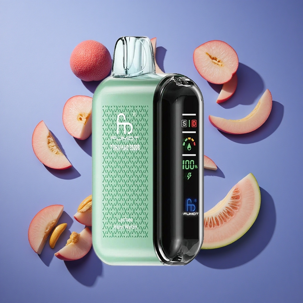 Litchi Melone Hami Fumot Tornado 20000 Puffs Dual Mesh Italia vape