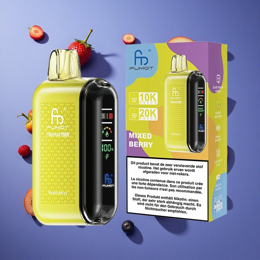 Misto di Bacche Fumot Tornado 20000 Puffs Dual Mesh Italia vape