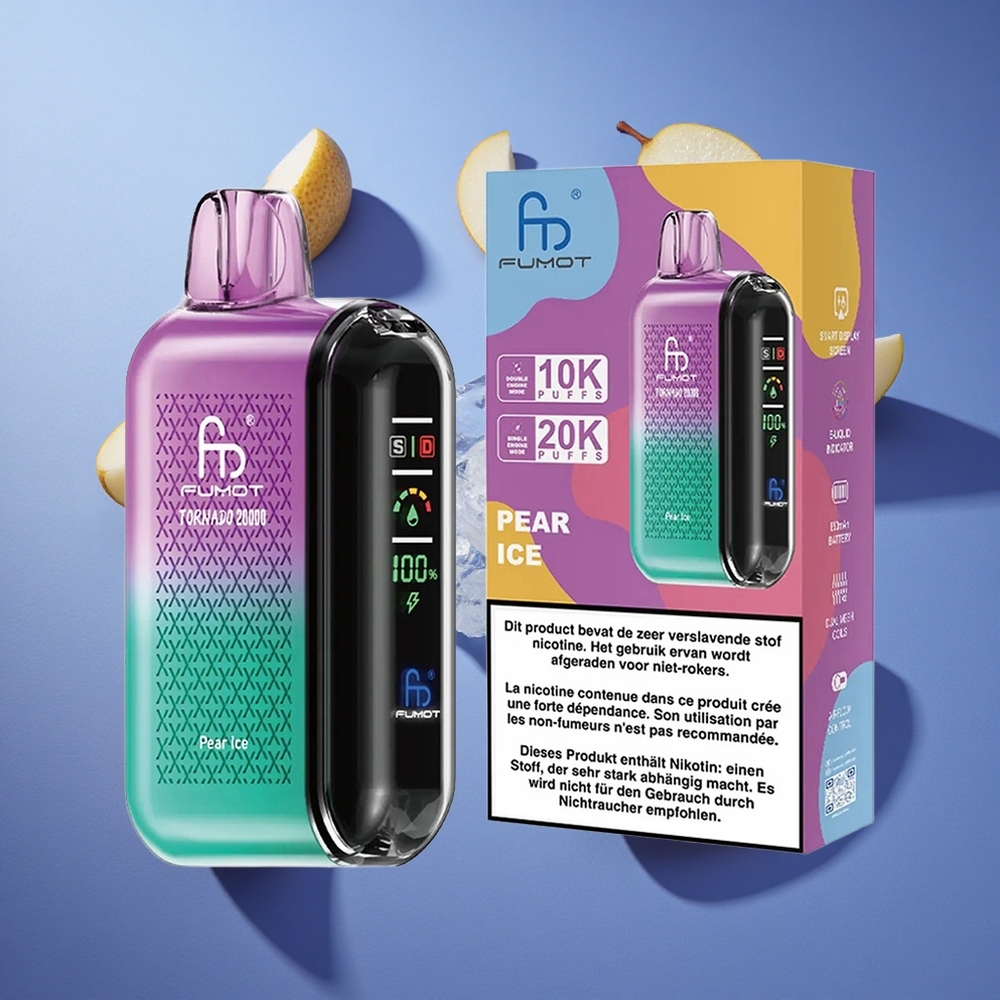 Pera Ghiaccio Fumot Tornado 20000 Puffs Dual Mesh Coil Italia vape