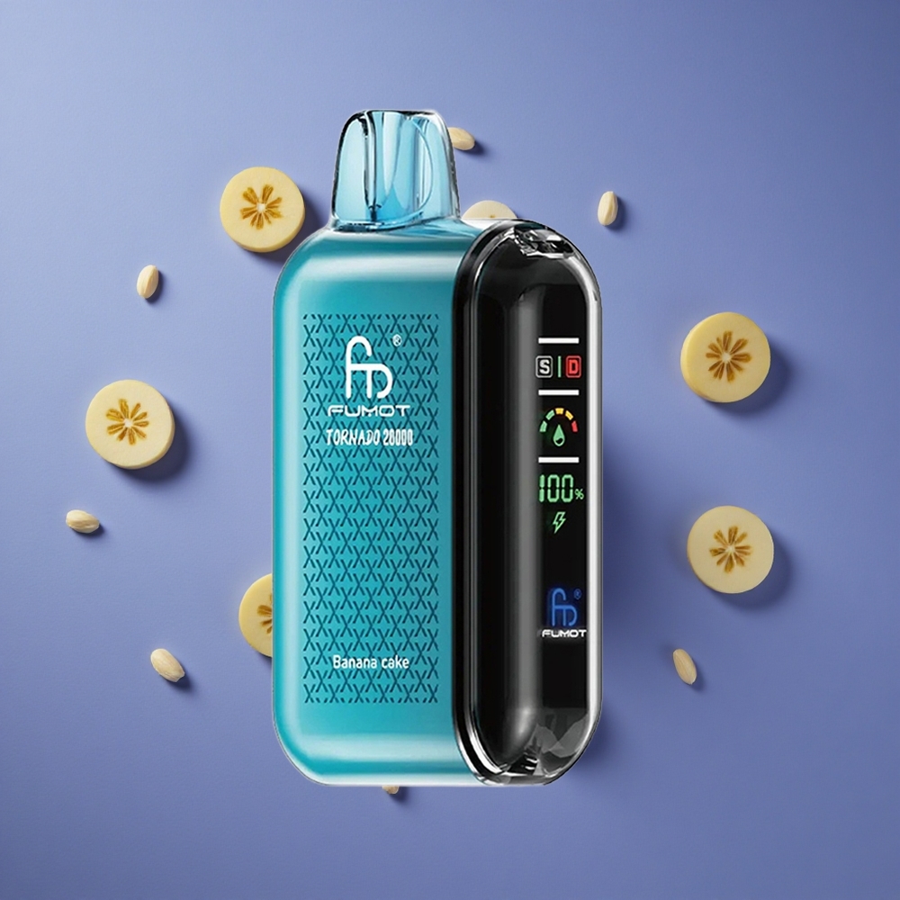 Torta di Banana Fumot Tornado 20000 Puffs Capacità E-liquid 20ml Italia vape