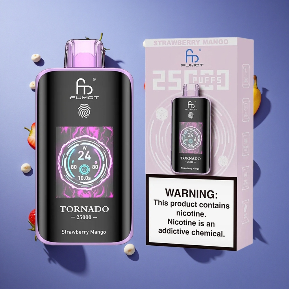 Fragola Mango Fumot Tornado 25000 Puffs Schermo HD Italia vape
