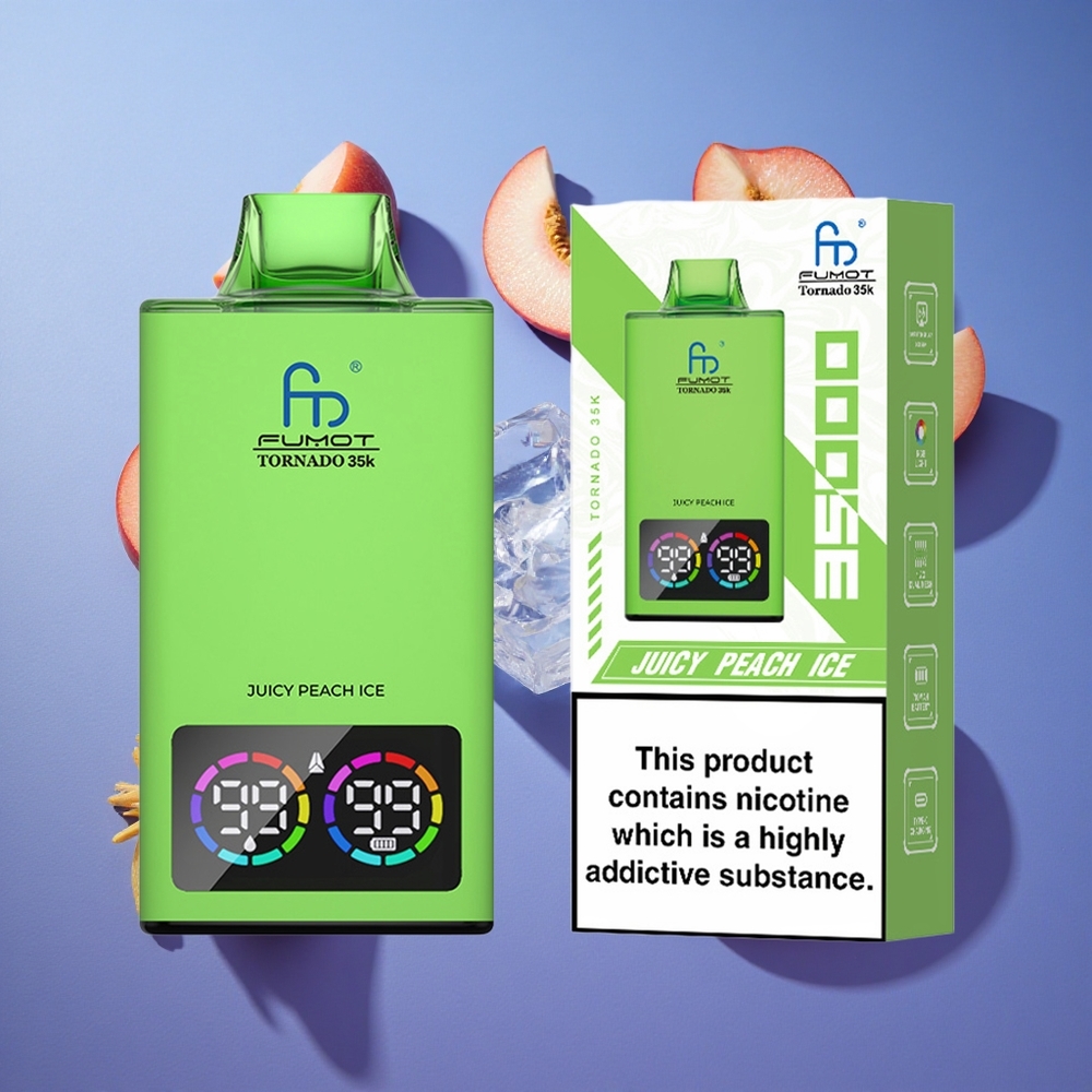 Pesca Ghiacciata Fumot Tornado 35000 Doppia Bobina Mesh Italia vape