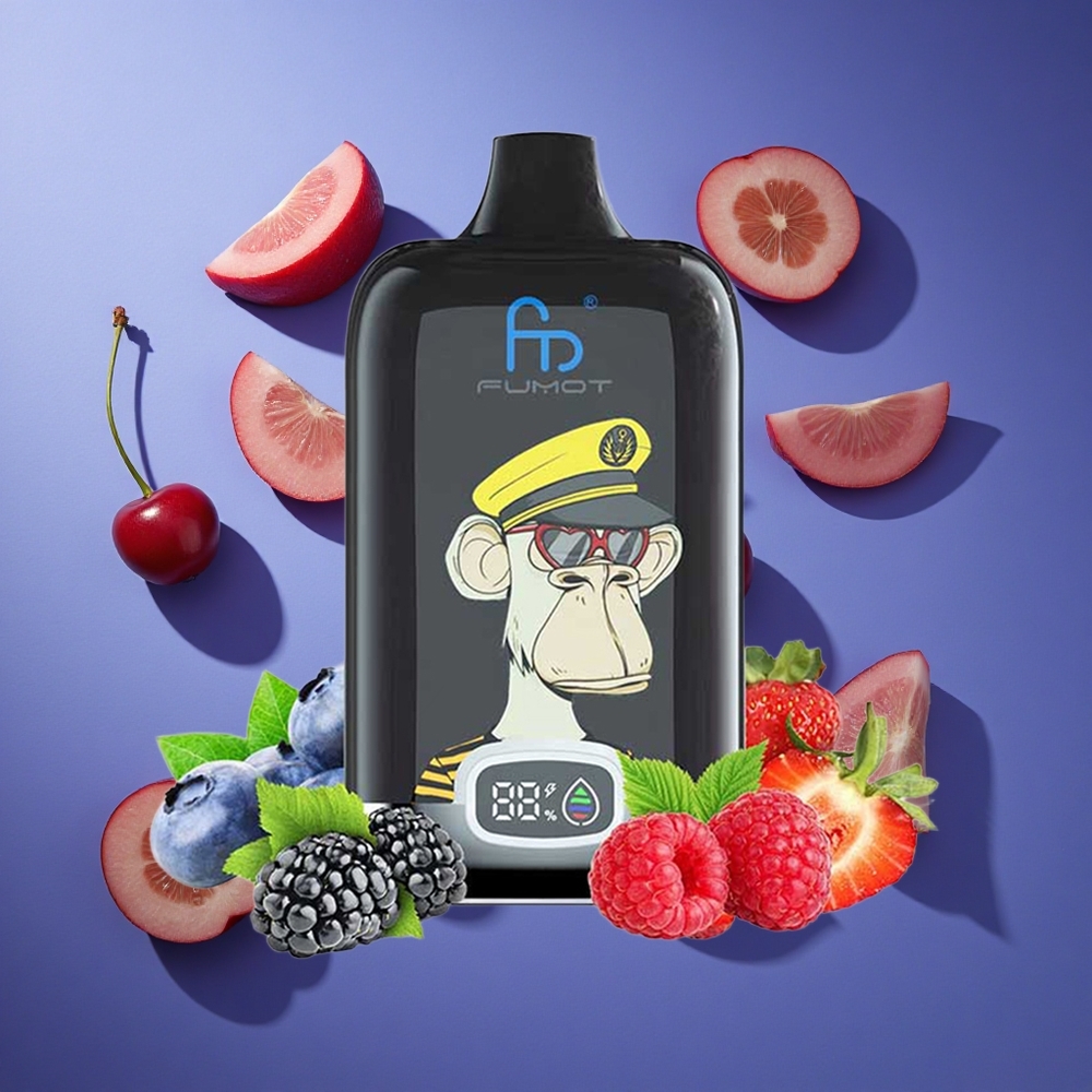 Ciliegia Fumot Tornado Digital Box 12000 Puffs Ricaricabile Italia vape