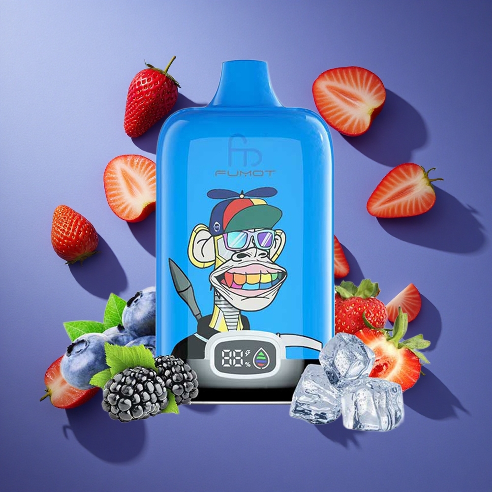 Fragola Uva Fumot Tornado Digital Box 12000 Puffs Ricaricabile Italia vape