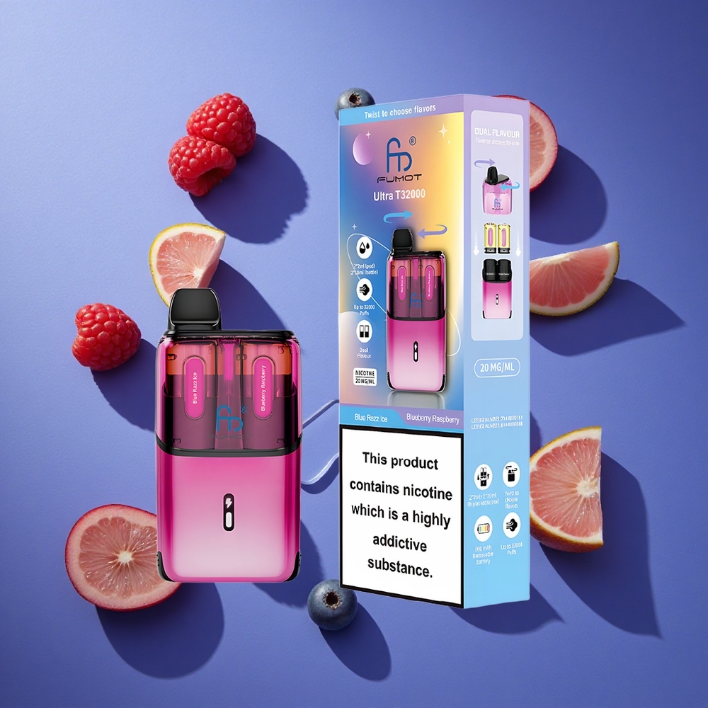 Mirtillo Lampone Ghiacciato Fumot Ultra T32000 32000 Puffs Italia vape