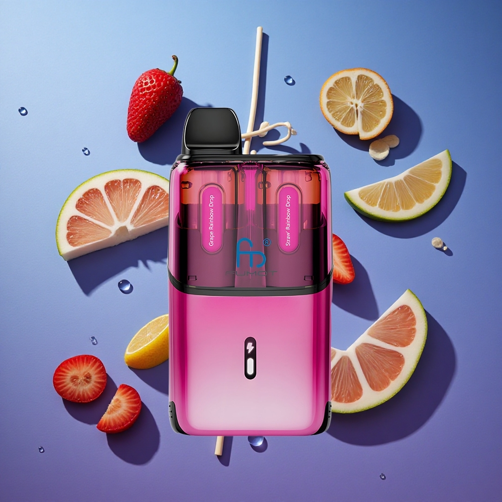 Uva Arcobaleno Fragola Arcobaleno Fumot Ultra T32000 32000 Puffs Ricarica Rapida Italia vape