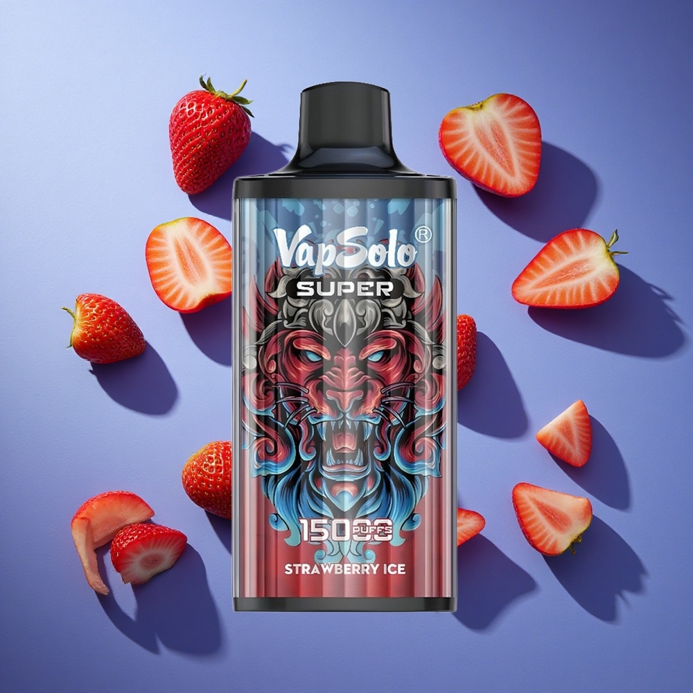 Fragola Ghiaccio Vapsolo Super 15000 Puffs 40ml Italia vape