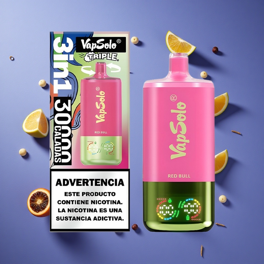 Toro Rosso VapSolo Triple 30000 Puffs con Serbatoio da 3 Italia vape