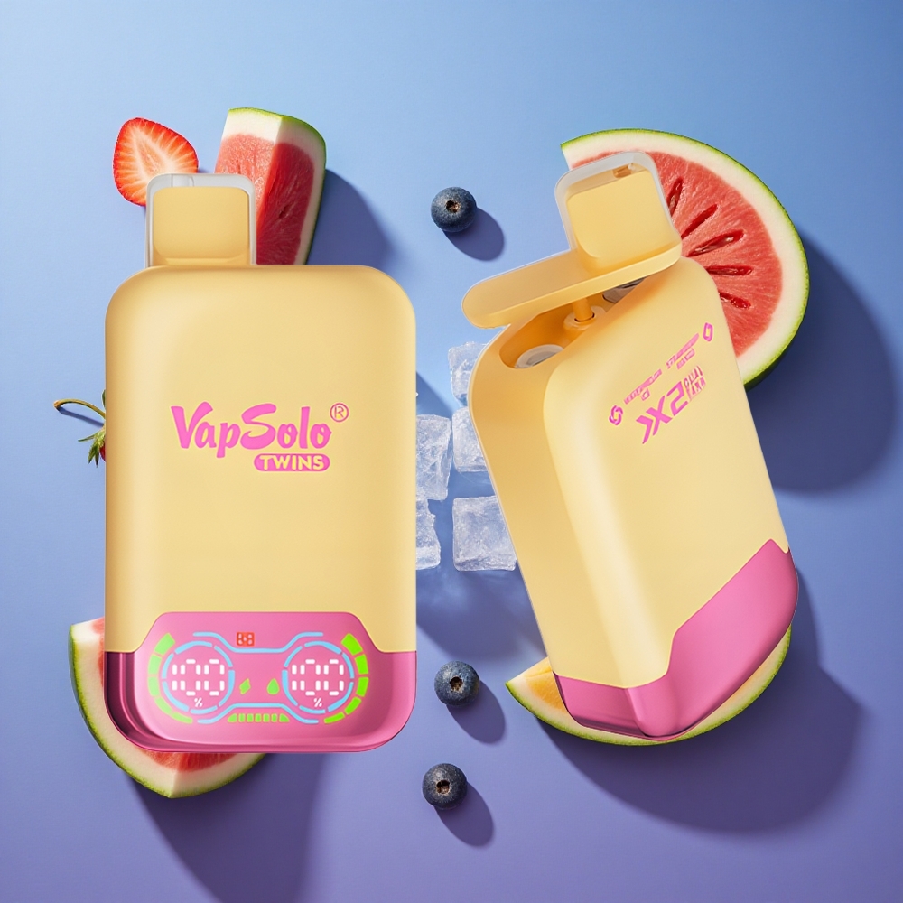 Anguria Ghiaccio & Fragola Mango Vapsolo Twins 20000 Puffs Doppio Serbatoio Italia vape