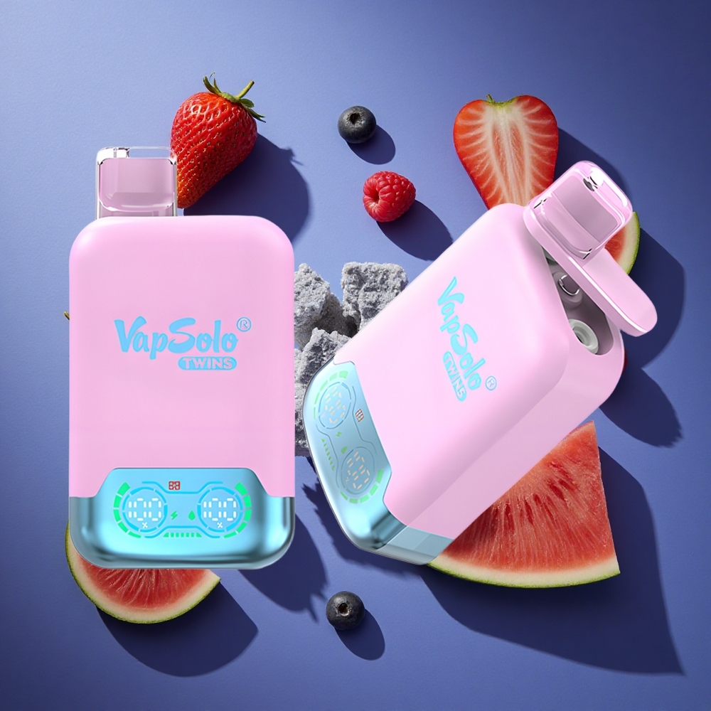 Dragon Fruit Fragola & Cocomero Lampone Vapsolo Twins 20000 Puffs 40ml Italia vape