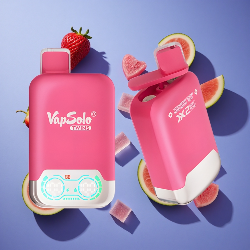 Fragola Anguria & Orsetto Gommoso Vapsolo Twins 20000 Puffs Serbatoio Doppio Italia vape