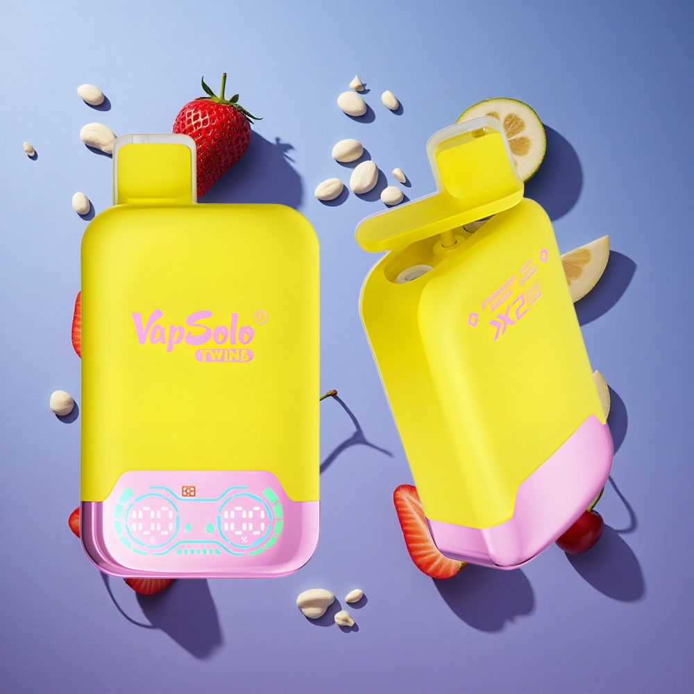 Fragola Banana & Ciliegia Frizzante Vapsolo Twins 20000 Puffs 40ml Italia vape