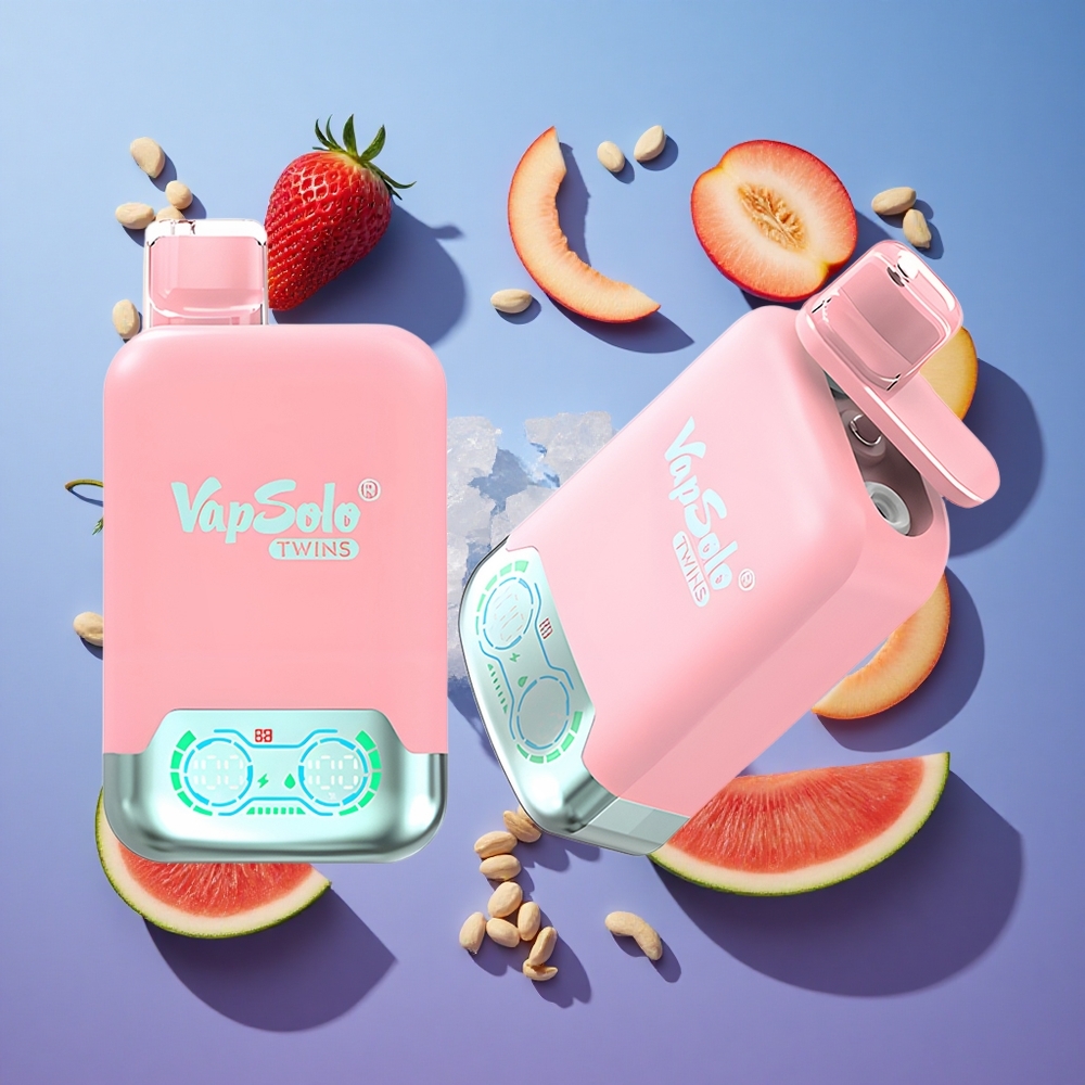 Fragola Ghiaccio & Mango Pesca Anguria Vapsolo Twins 20000 Puffs 40ml E-Liquido Italia vape